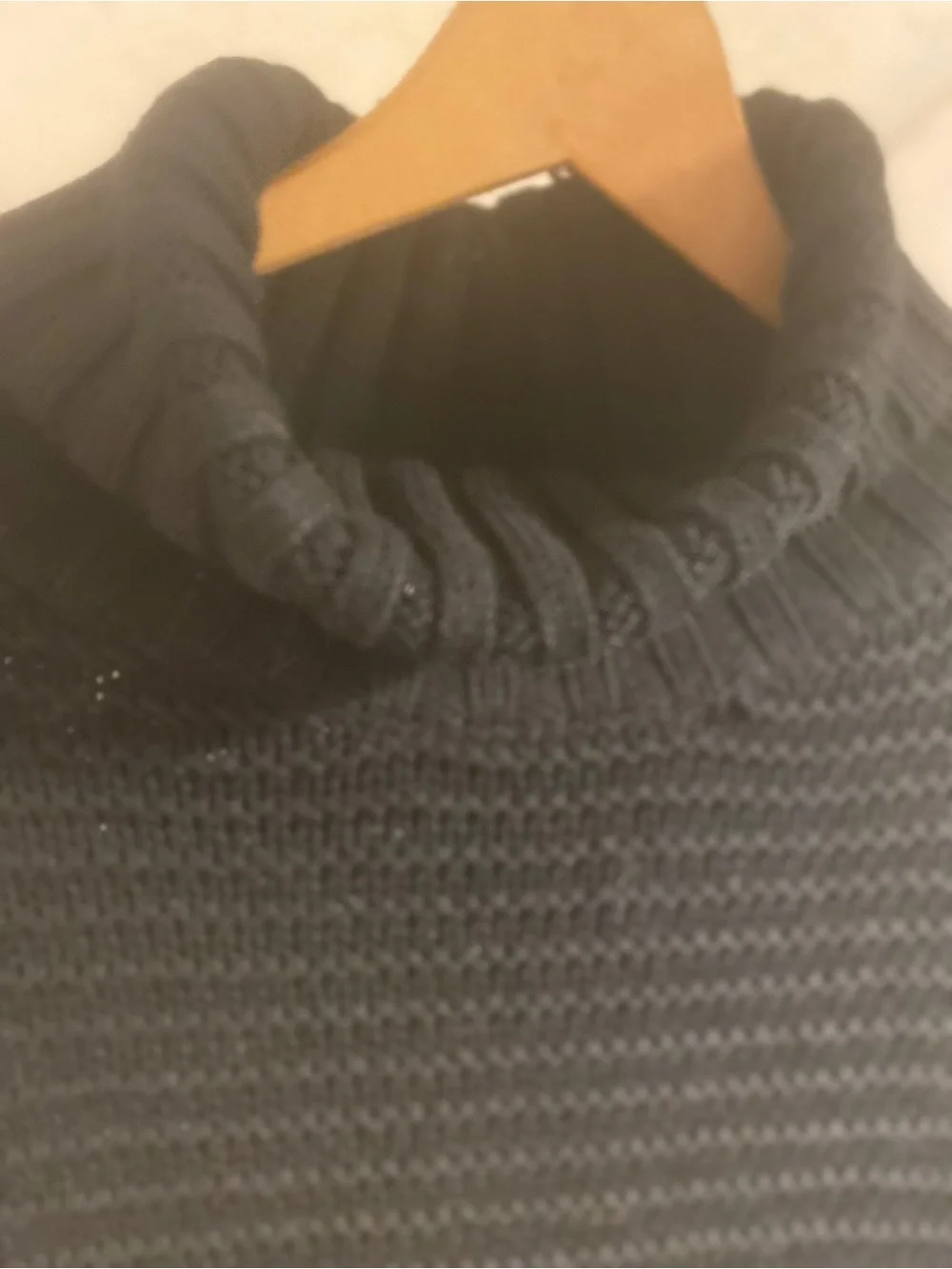 J.Crew Women's Chunky Knit Short-Sleeve Sweater poncho- Black